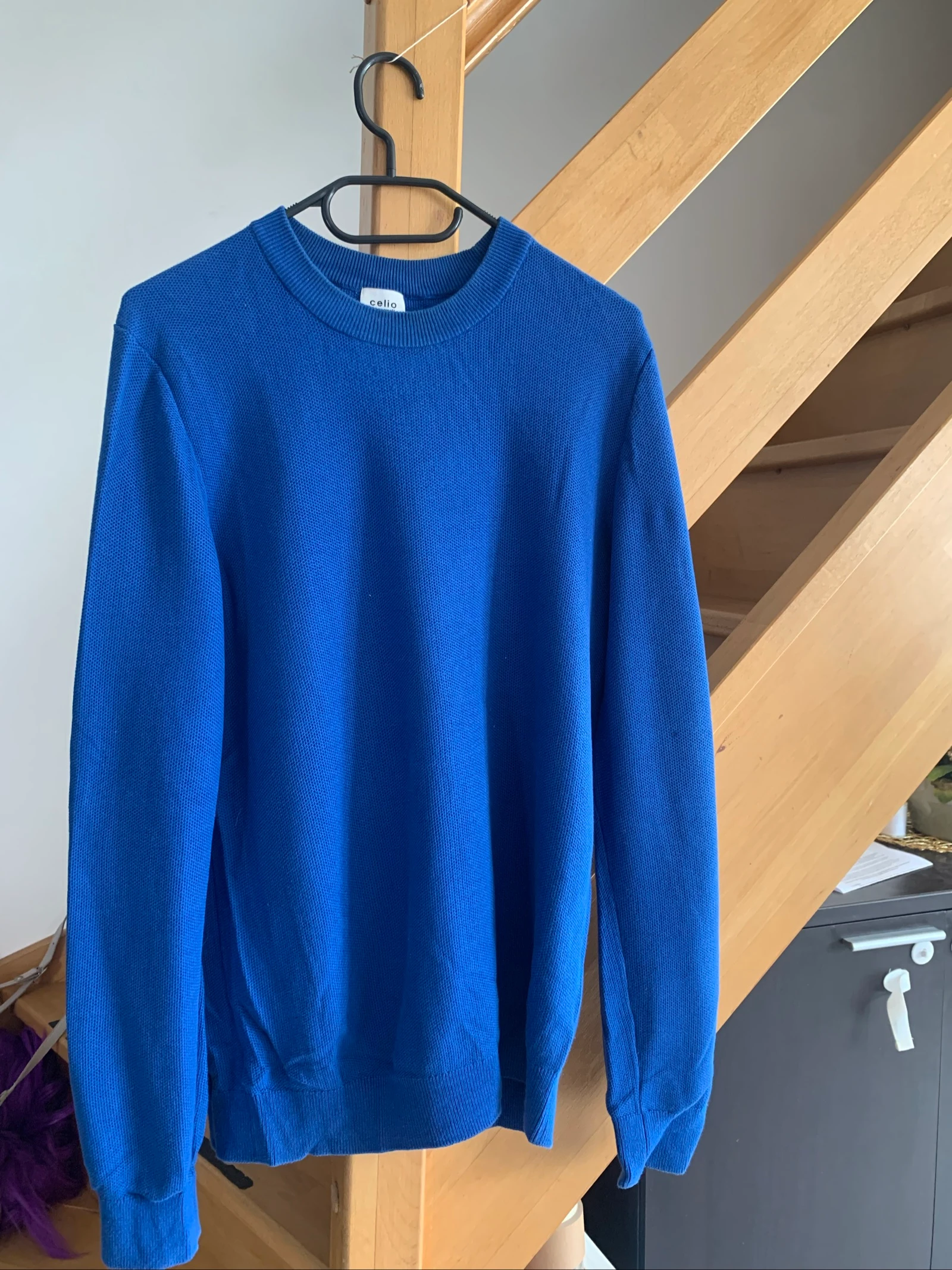 Camisa masculina Celio azul elétrico – Tamanho M – Excelente estado – photo 2